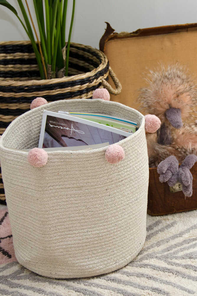 STORAGE BASKET BUBBLY NATURAL - NUDE - Image 3