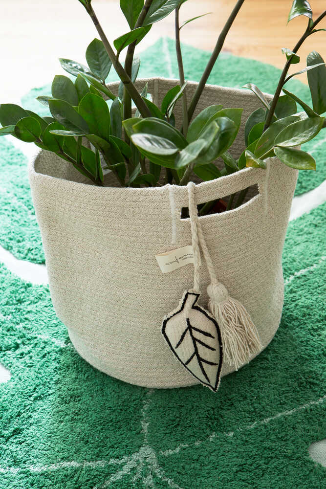 STORAGE BASKET LEAF NATURAL - Image 4