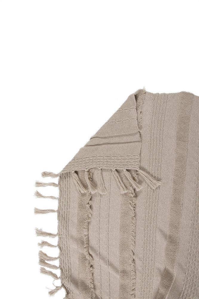 KNITTED BLANKET AIR DUNE WHITE - Image 7