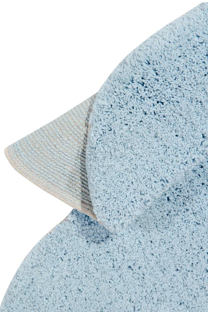 WASHABLE COTTON RUG PUFFY DREAM BLUE - Image 6