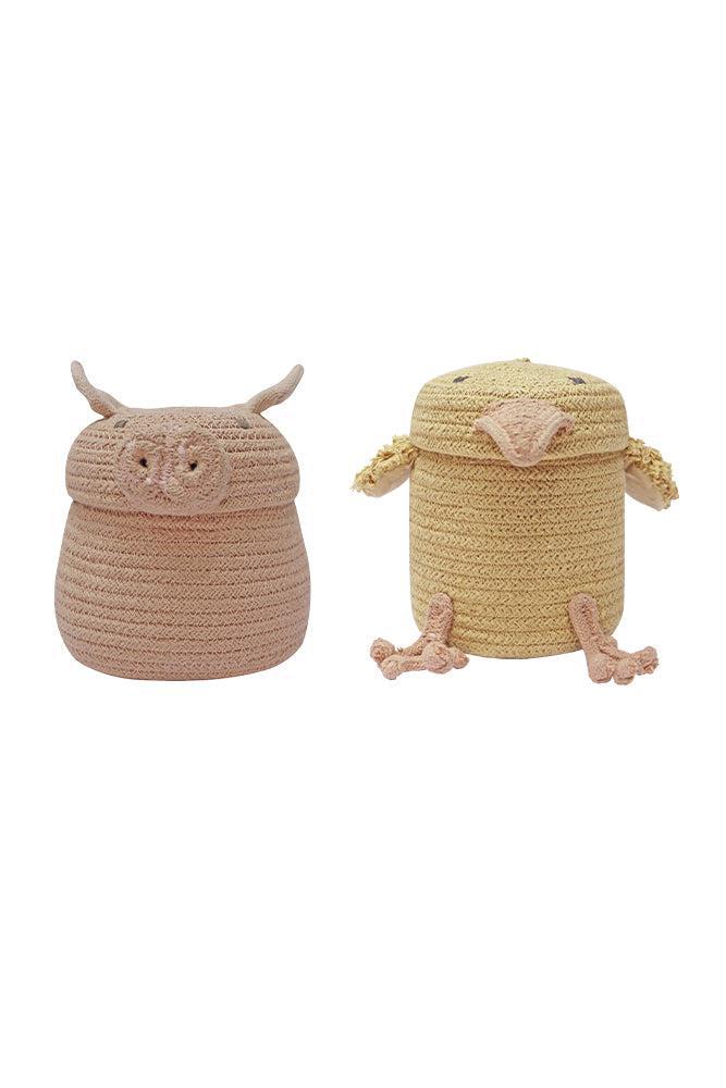 SET OF 2 BASKETS CHARLIE + PEGGY