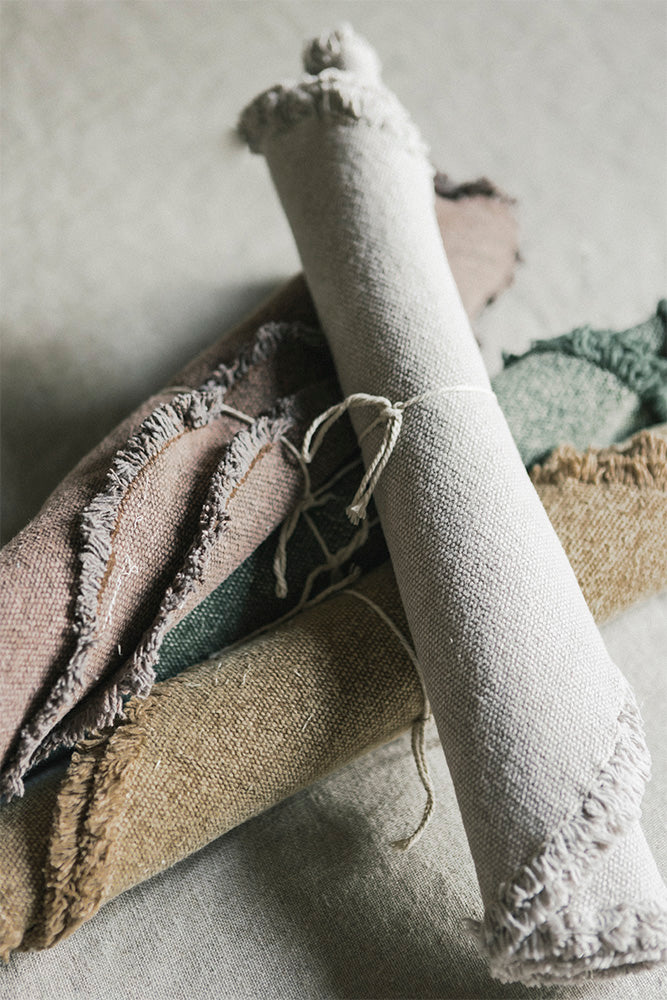 STONEWASHED PLACEMATS AND COASTERS NEW GREY (SET OF 4) - Image 4