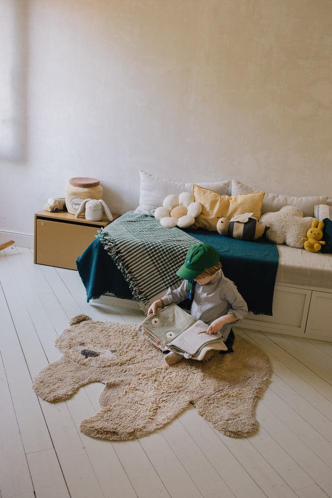 WASHABLE ANIMAL COTTON RUG BEAR - Image 3