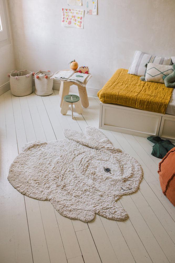 WASHABLE ANIMAL COTTON RUG BUNNY - Image 2