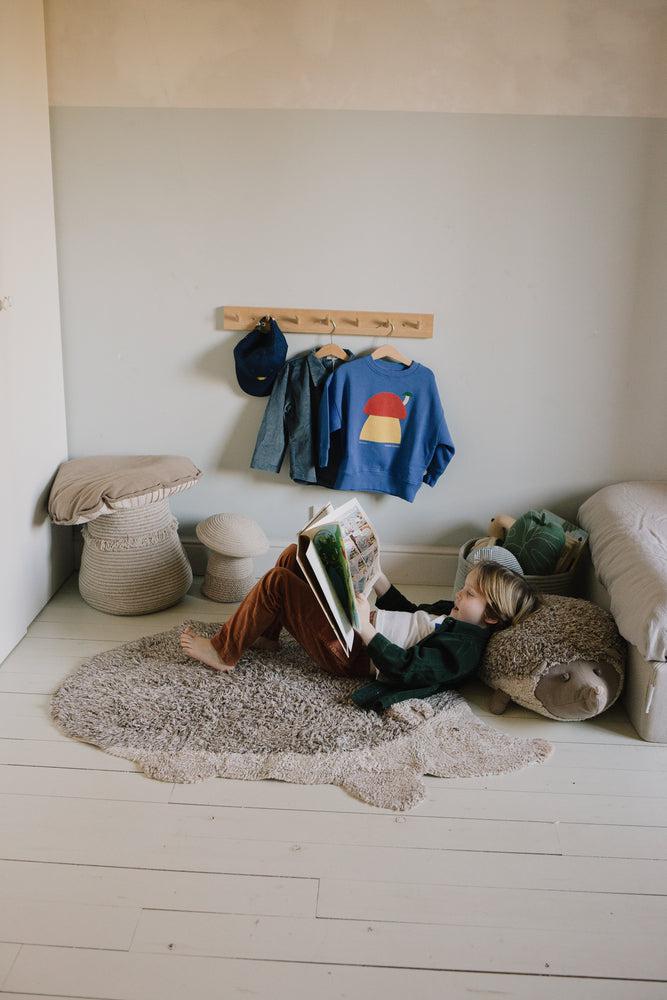 WASHABLE ANIMAL COTTON RUG HEDGEHOG - Image 3
