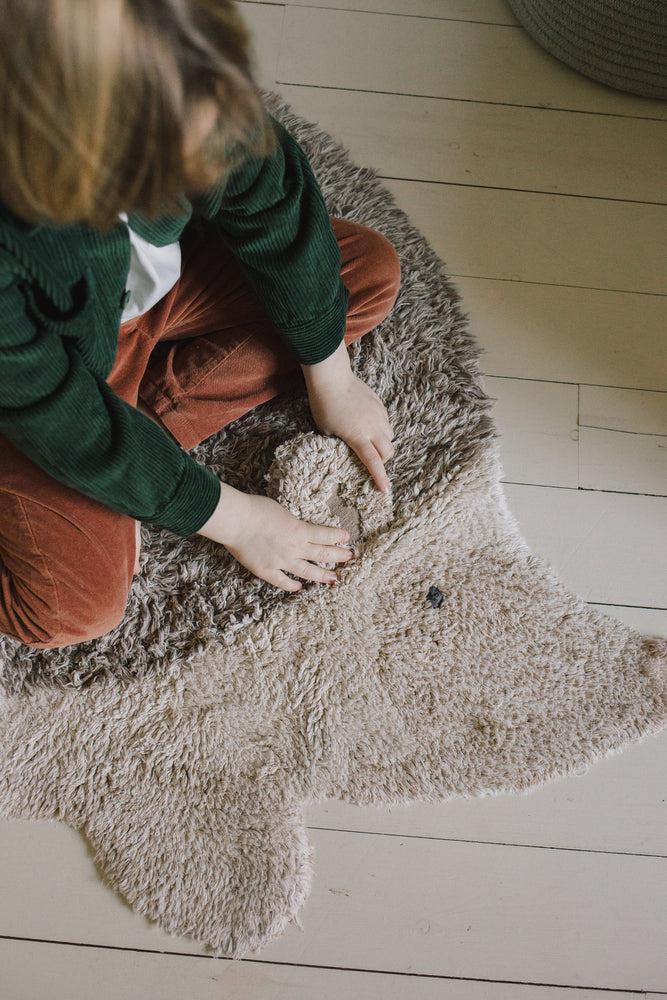 WASHABLE ANIMAL COTTON RUG HEDGEHOG - Image 4