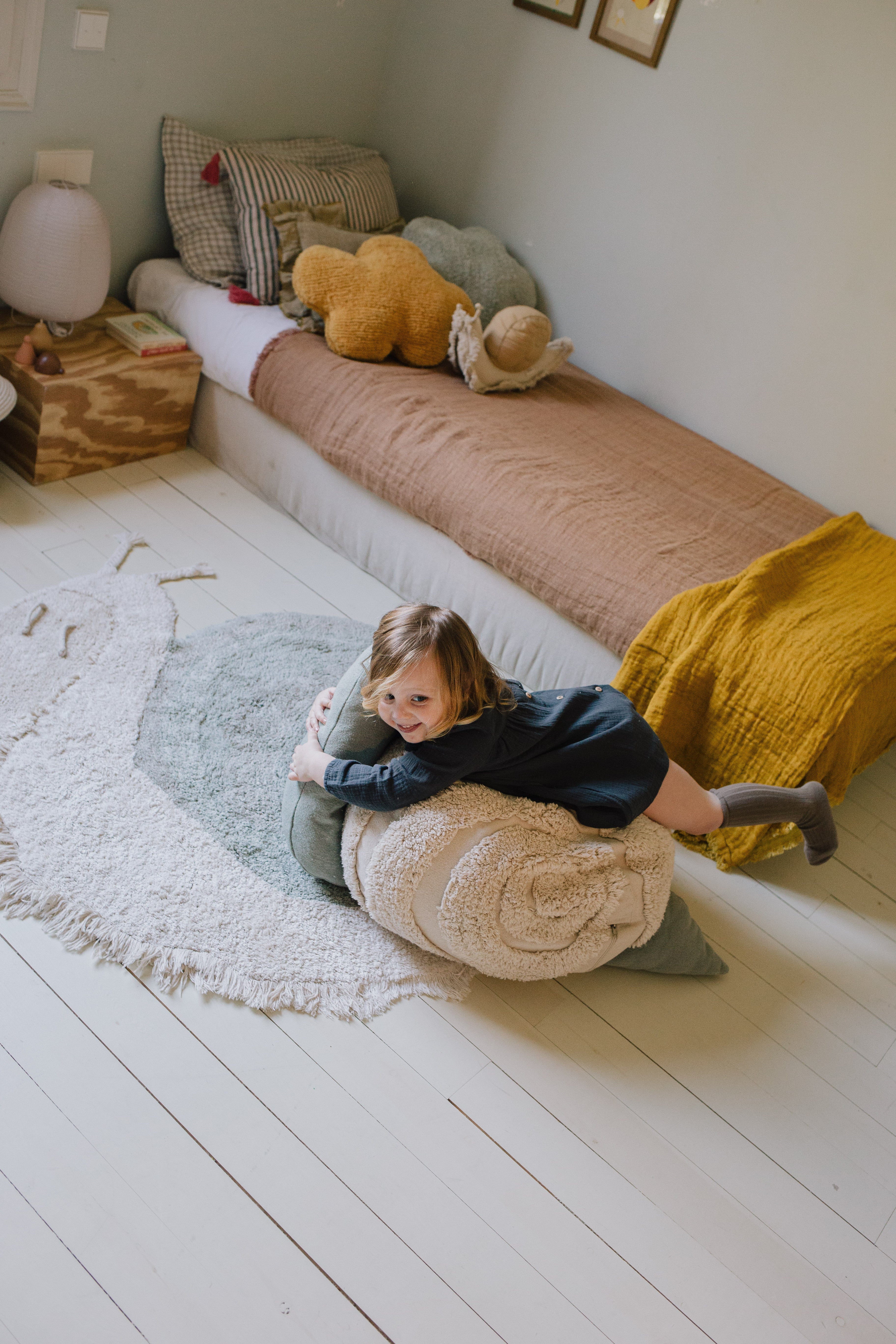 WASHABLE ANIMAL COTTON RUG SNAIL - Image 3