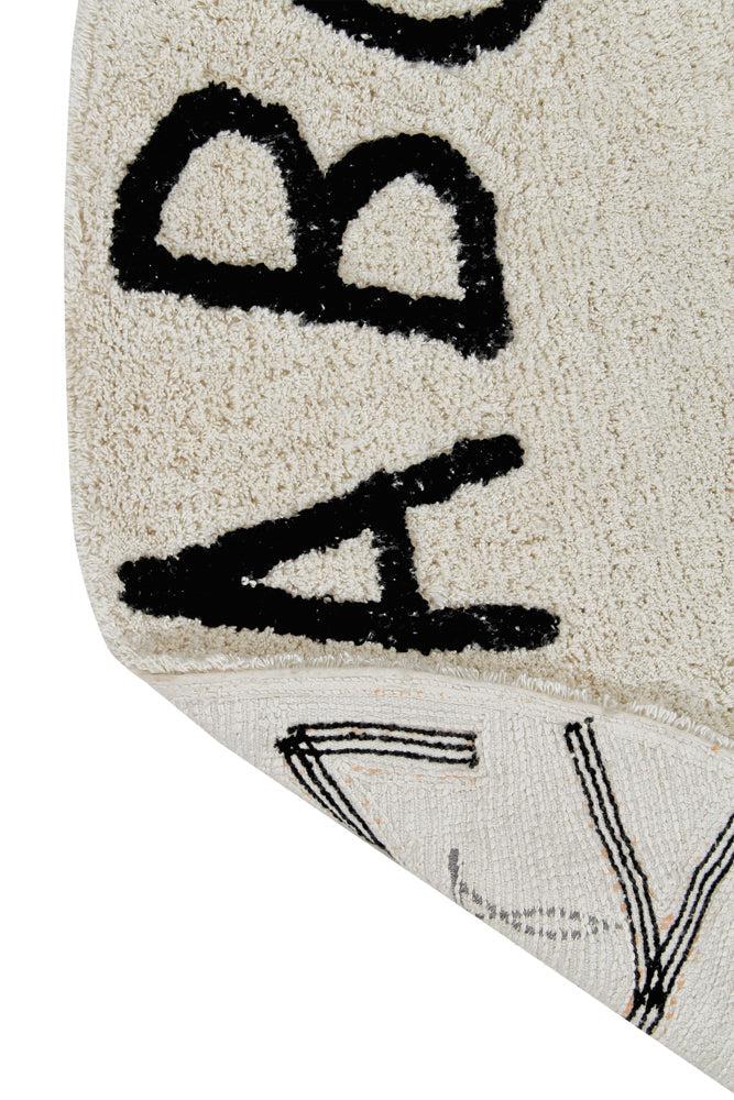 WASHABLE RUG ABC NATURAL BLACK - Image 7
