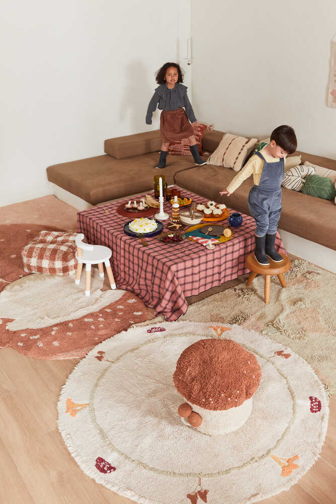 WASHABLE ROUND RUG CHANTERELLE - Image 4