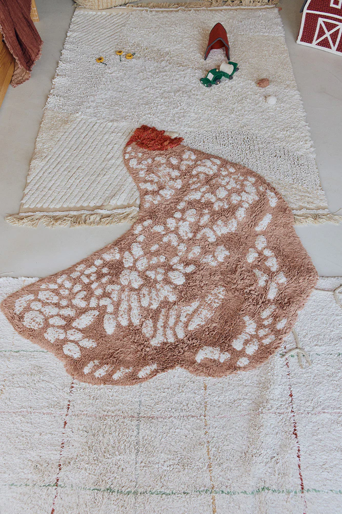 WASHABLE ANIMAL RUG CHICKEN - Image 2