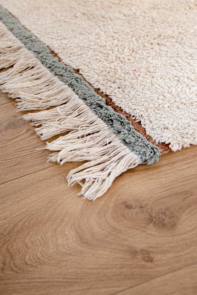 WASHABLE AREA RUG LANES BLUE - Image 4