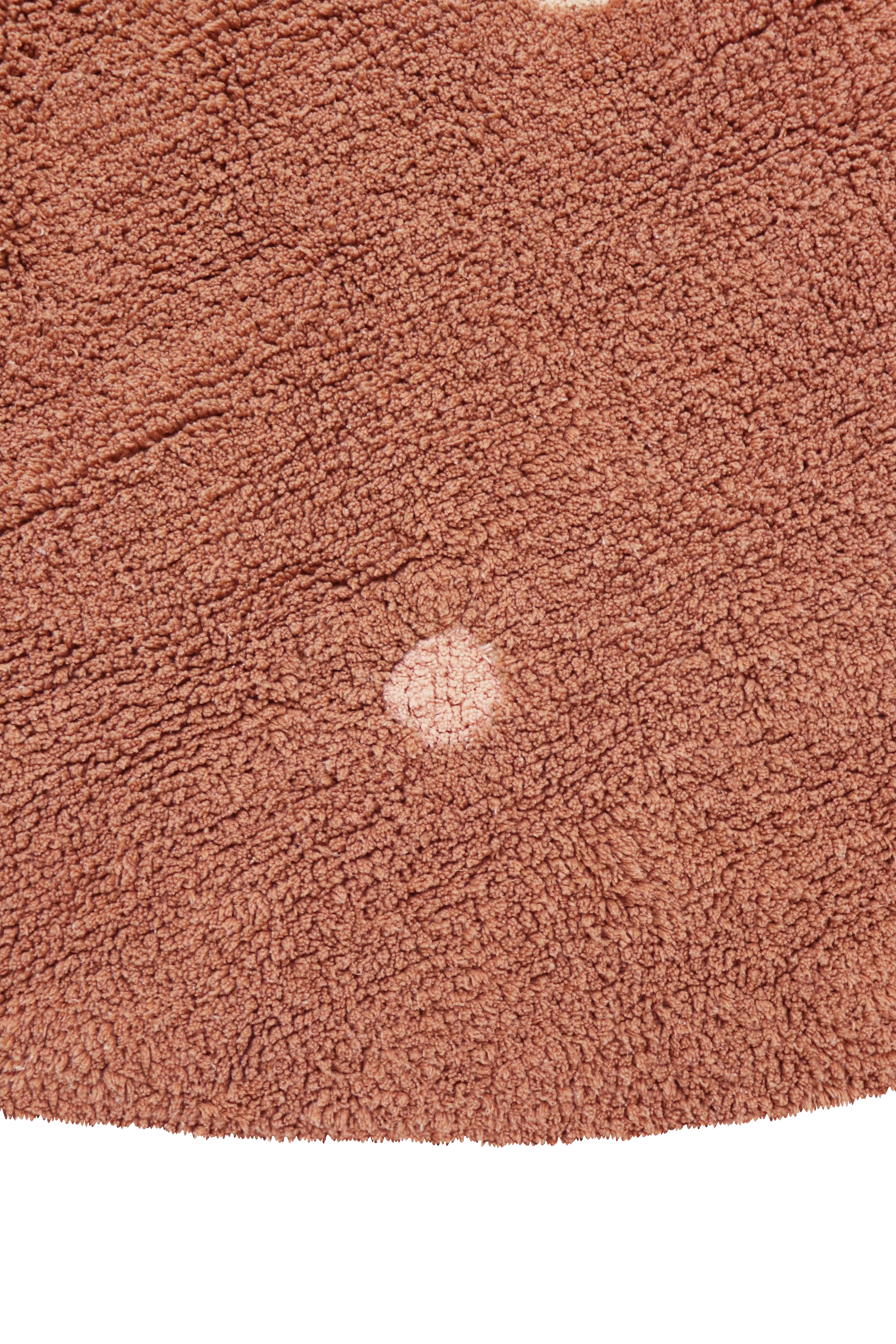 WASHABLE ROUND RUG DOT CHESTNUT - Image 6