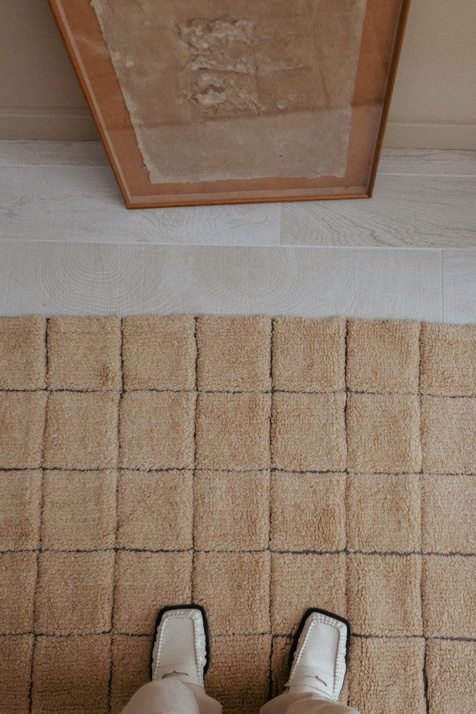 WOOL RUNNER RUG MOSAIC AMBER - Image 3