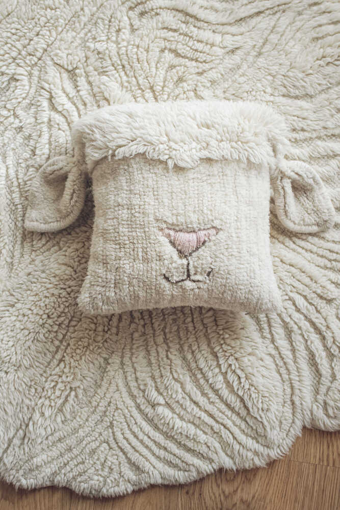 WOOL CUSHION PINK NOSE SHEEP - Image 7