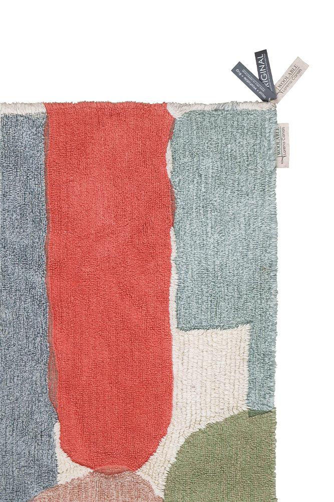 WOOL AREA RUG ABSTRACT - Image 12