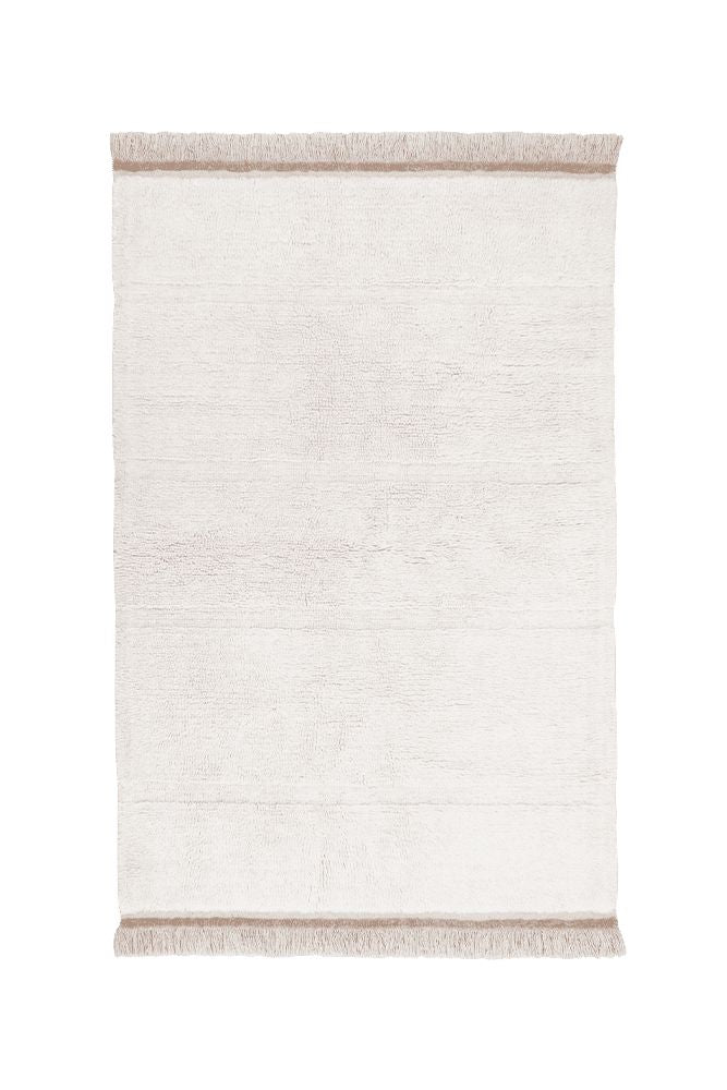 WOOL AREA RUG STEPPE WHITE