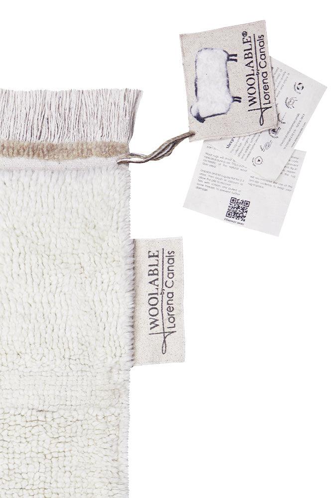 WOOL AREA RUG STEPPE WHITE - Image 10