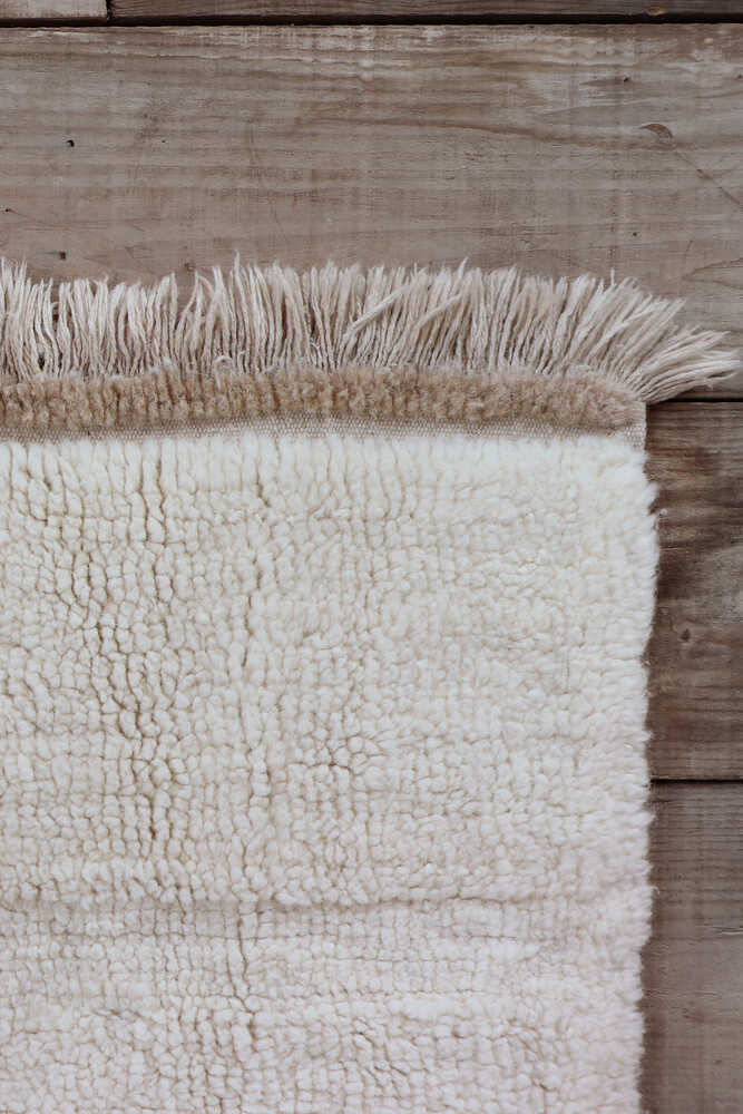 WOOL AREA RUG STEPPE WHITE - Image 9