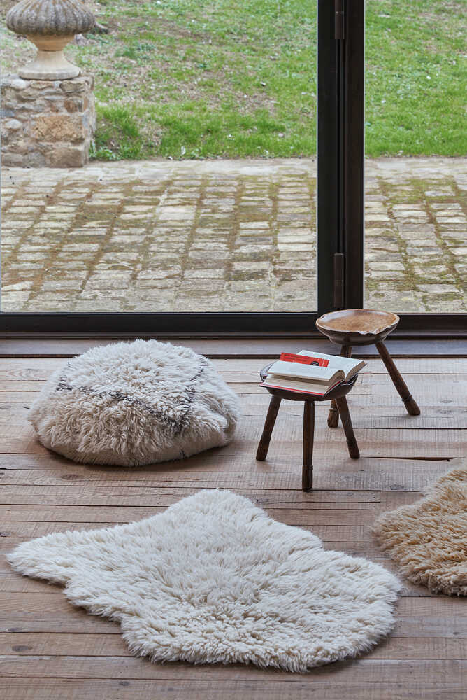 WOOL RUG WOOLLY SHEEP WHITE - Image 4